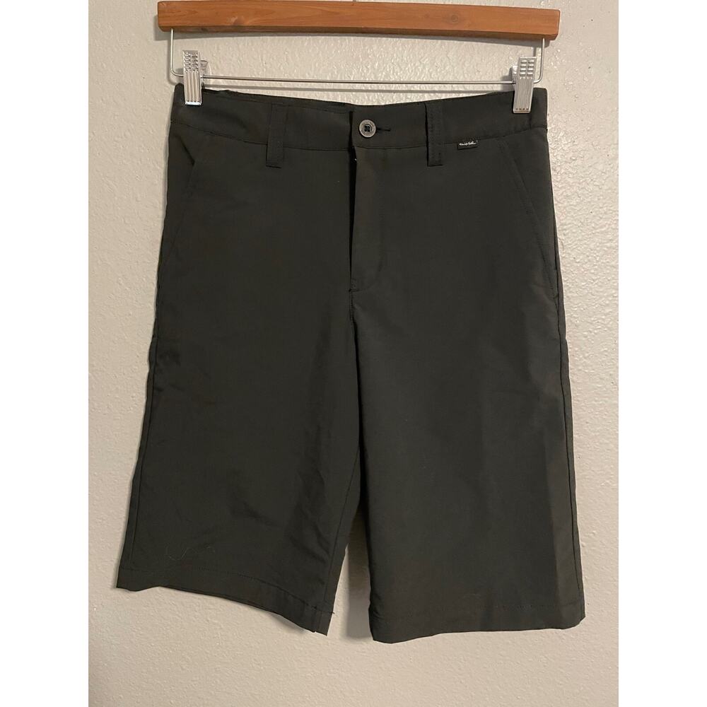 Travis Mathew Youth Boys Golf Chino Shorts Size Large Black Stretch Performance